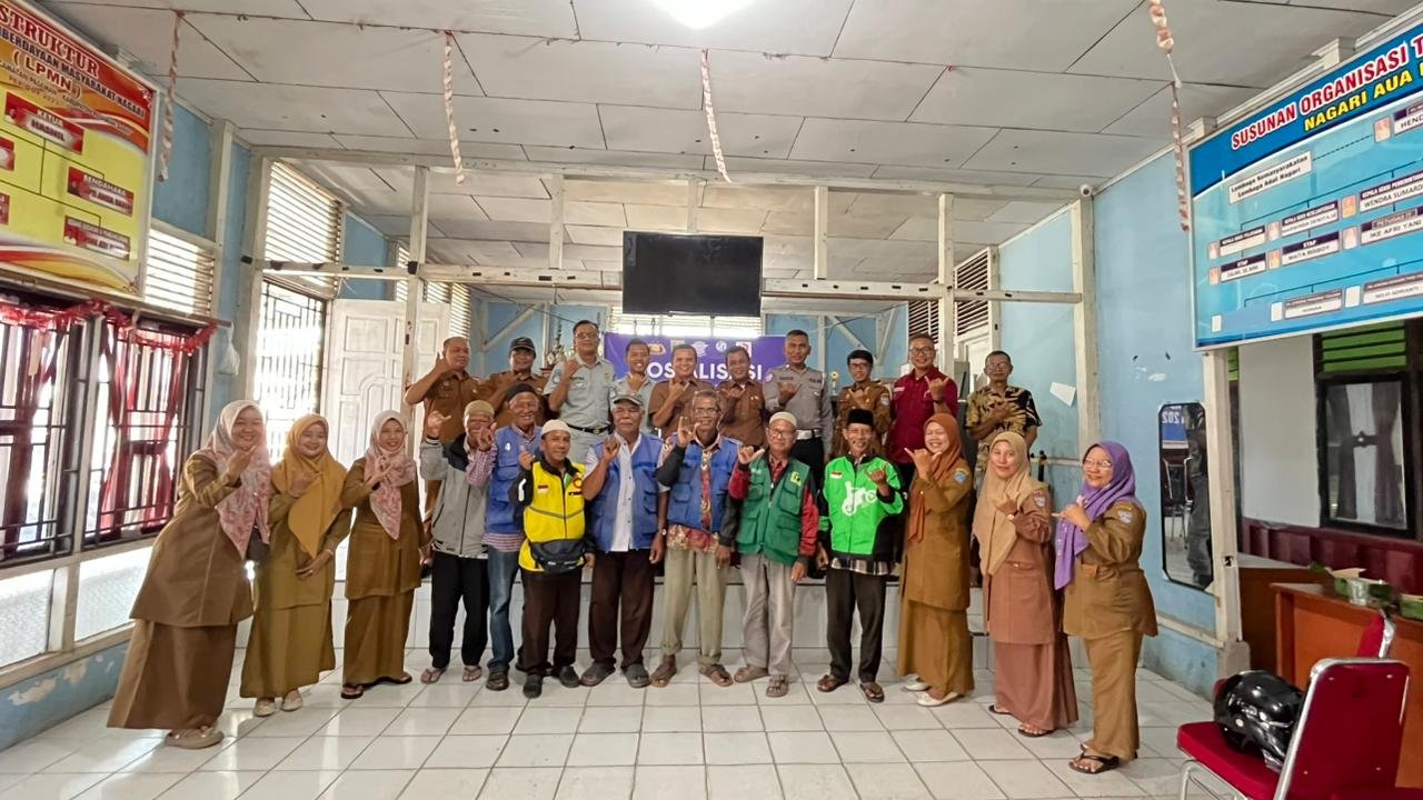 Datangi Nagari Aua Kuning, Jasa Raharja Bukittinggi Ajak Warga Pasaman Barat Tertib Berkendara dan Taat Pajak