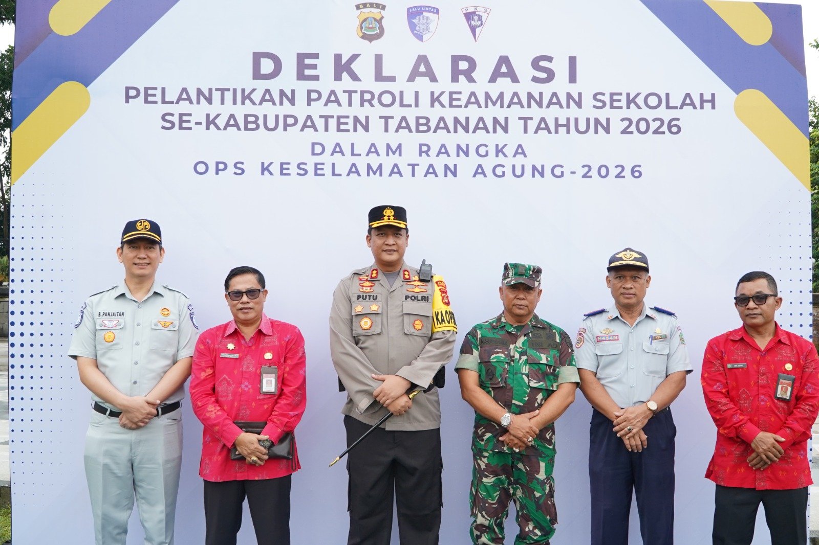 Dukung Operasi Keselamatan Agung 2026, Kepala PT Jasa Raharja Wilayah Bali Hadiri Pelantikan Patroli Keamanan Sekolah se-Kabupaten Tabanan