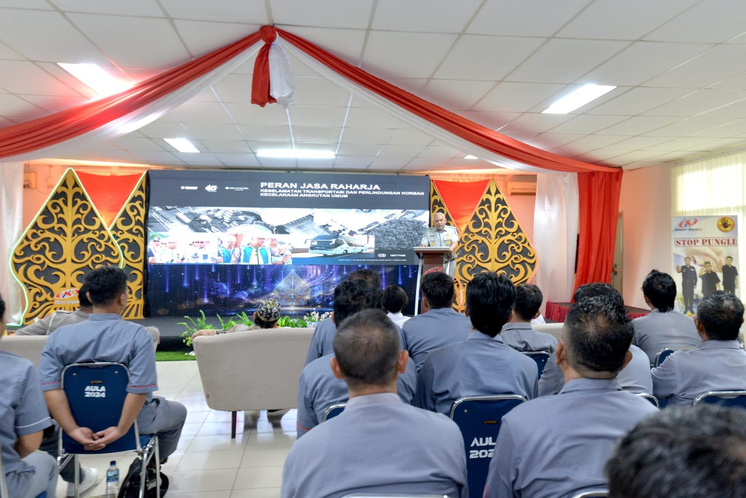 Dalam Rangka Pra Operasi Ketupat 2026 Jasa Raharja Bersama Korlantas dan Kemenhub Kampanyekan Keselamatan Angkutan di Bekasi
