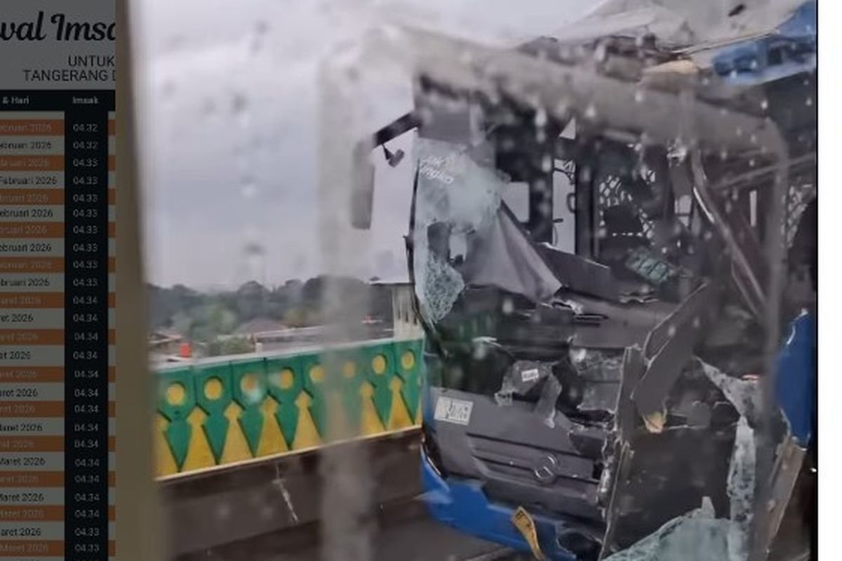 Dua Bus Tabrakan di Koridor 13 Swadarma, TransJakarta Lakukan Penyelidikan