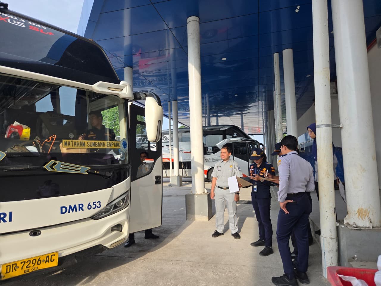 Ciptakan Transportasi Aman, Jasa Raharja NTB Ikuti Giat Ramp Check di Terminal Mandalika