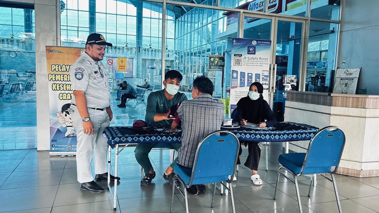 Jasa Raharja Wilayah Lampung Gelar Pelayanan Kesehatan Gratis di Pelabuhan Bakauheni