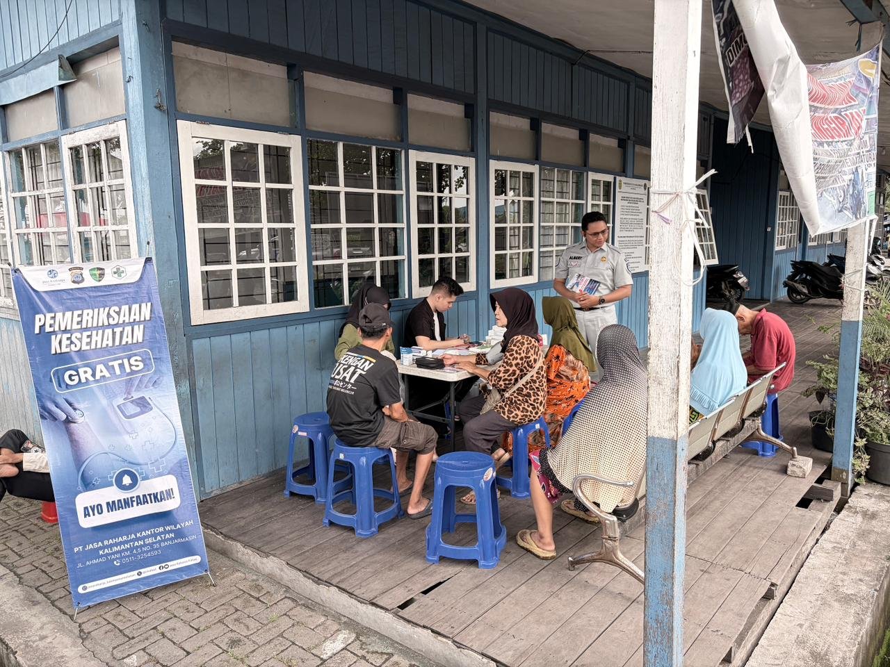 Jelang Lebaran, Jasa Raharja Kalsel Perluas Layanan Kesehatan Gratis di Pusat Aktivitas Warga