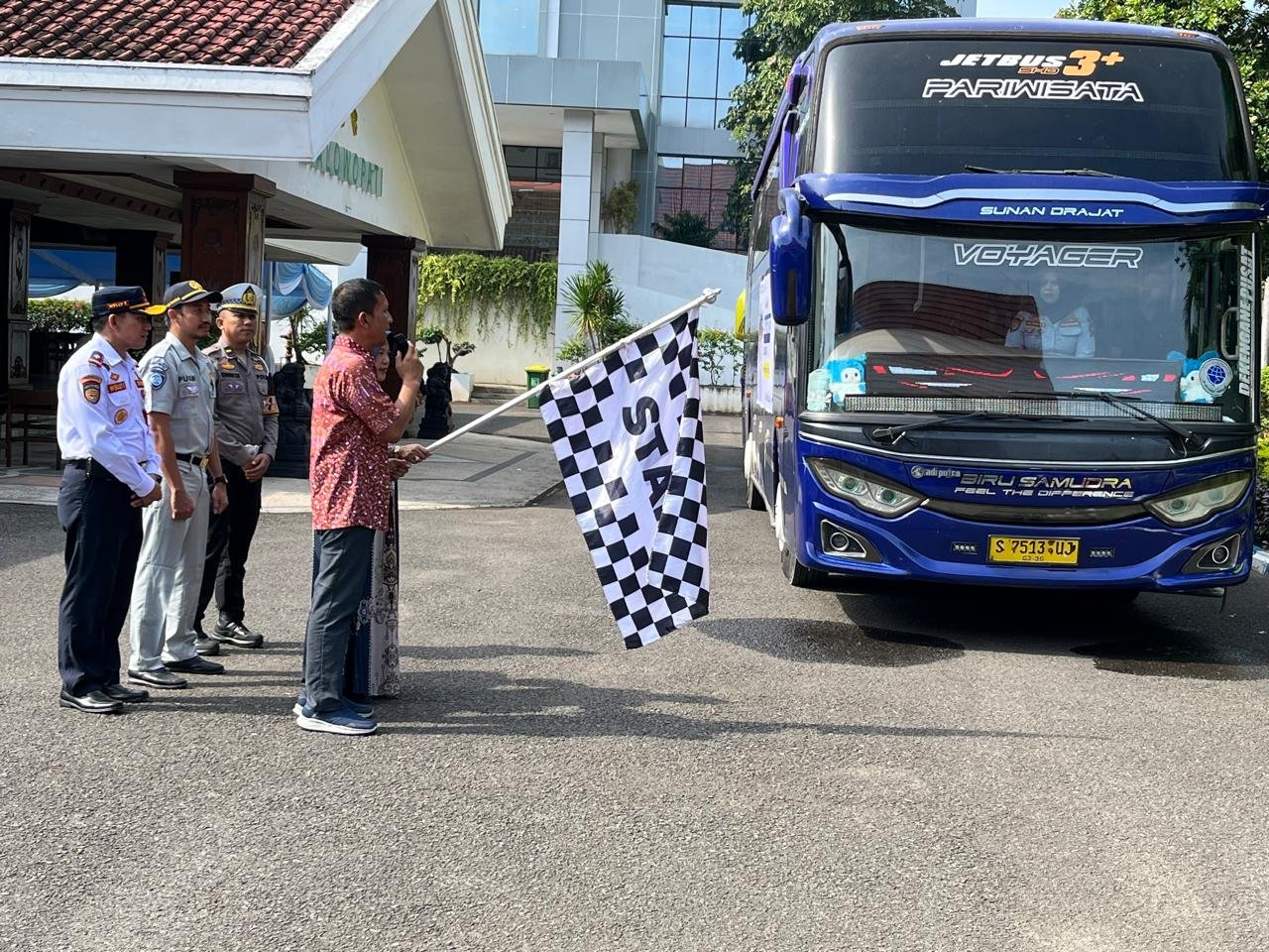 Jasa Raharja Hadir Dalam Pelepasan Program Bus Balik Gratis Lebaran 2026