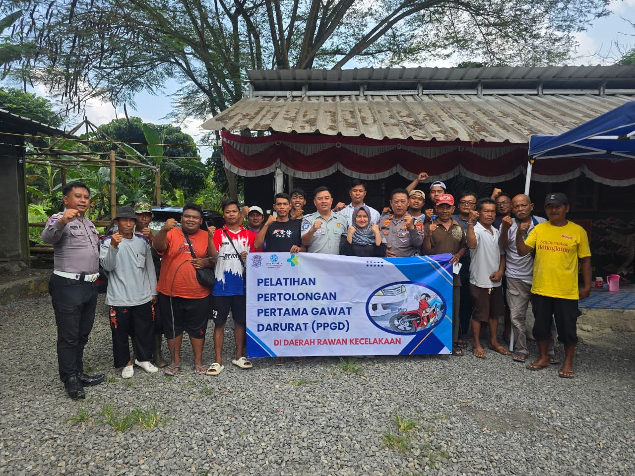 Tingkatkan Kesiapsiagaan Masyarakat, Jasa Raharja Cabang Cirebon Gelar Pelatihan Pertolongan Pertama Gawat Darurat (PPGD) Di Kec Palimanan Kab Cirebon