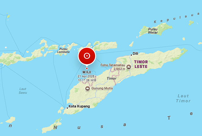 BMKG Revisi Kekuatan Gempa NTT Menjadi Magnitudo 5,7