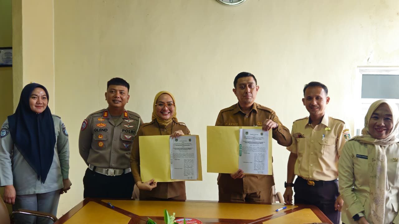 Jasa Raharja Cabang Metro Hadiri Penandatanganan PKS Penagihan Tunggakan Pajak di Lampung Tengah