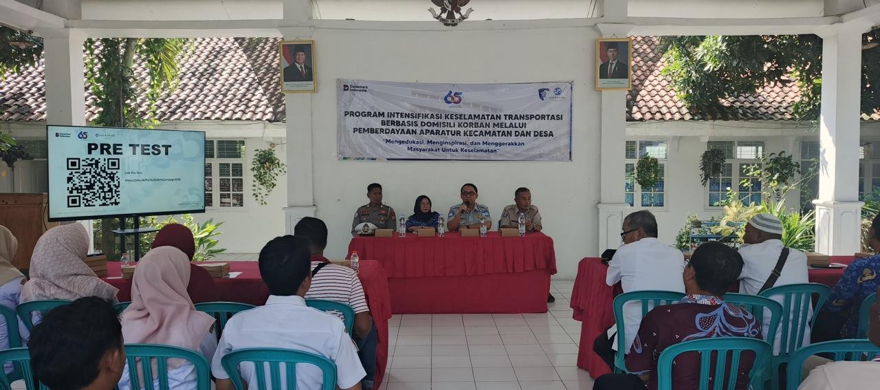 Tekan Fatalitas Kecelakaan, Jasa Raharja Melaksanakan Intensifikasi Keselamatan Transportasi Berbasis Domisili Korban di Kecamatan Geneng