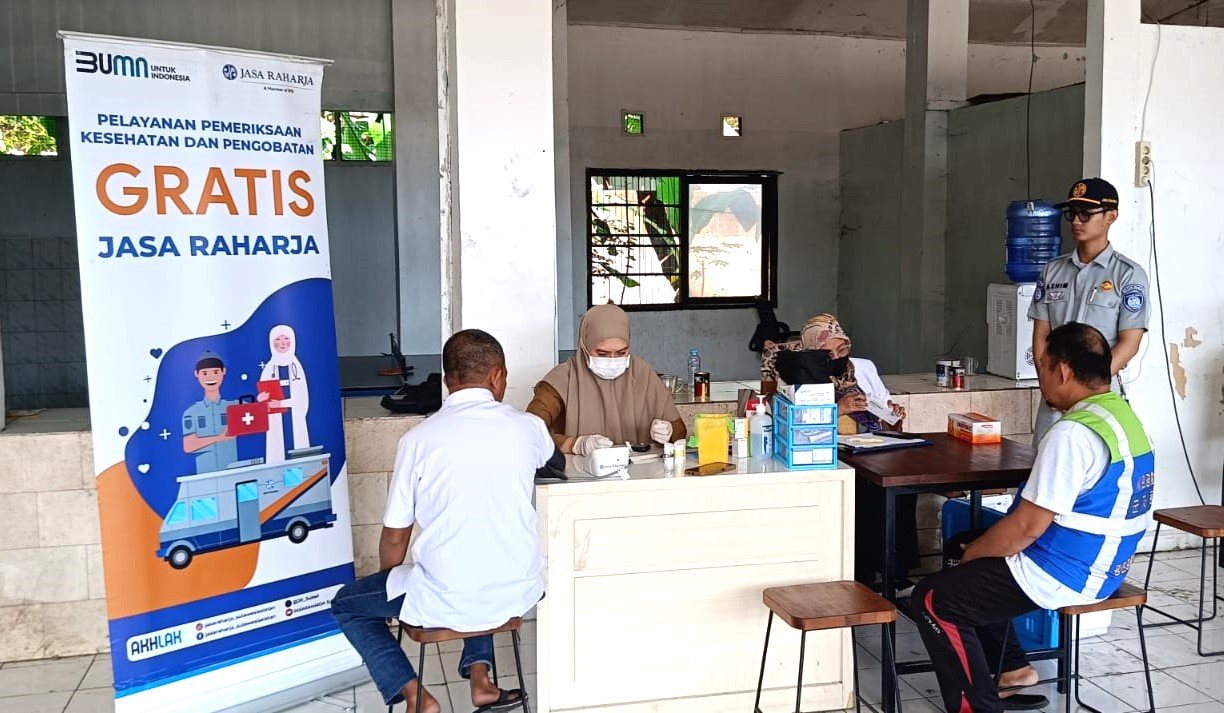 Jasa Raharja Sulsel Gelar Pemeriksaan Kesehatan Gratis Bagi Sopir dan Penumpang PO Zafa Trans Makassar
