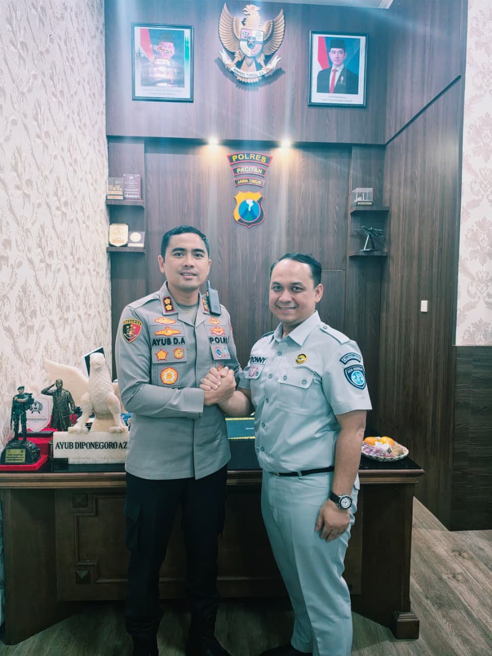 Tingkatkan Sinergi, Kepala Cabang Jasa Raharja Madiun Koordinasi dengan Kapolres Pacitan