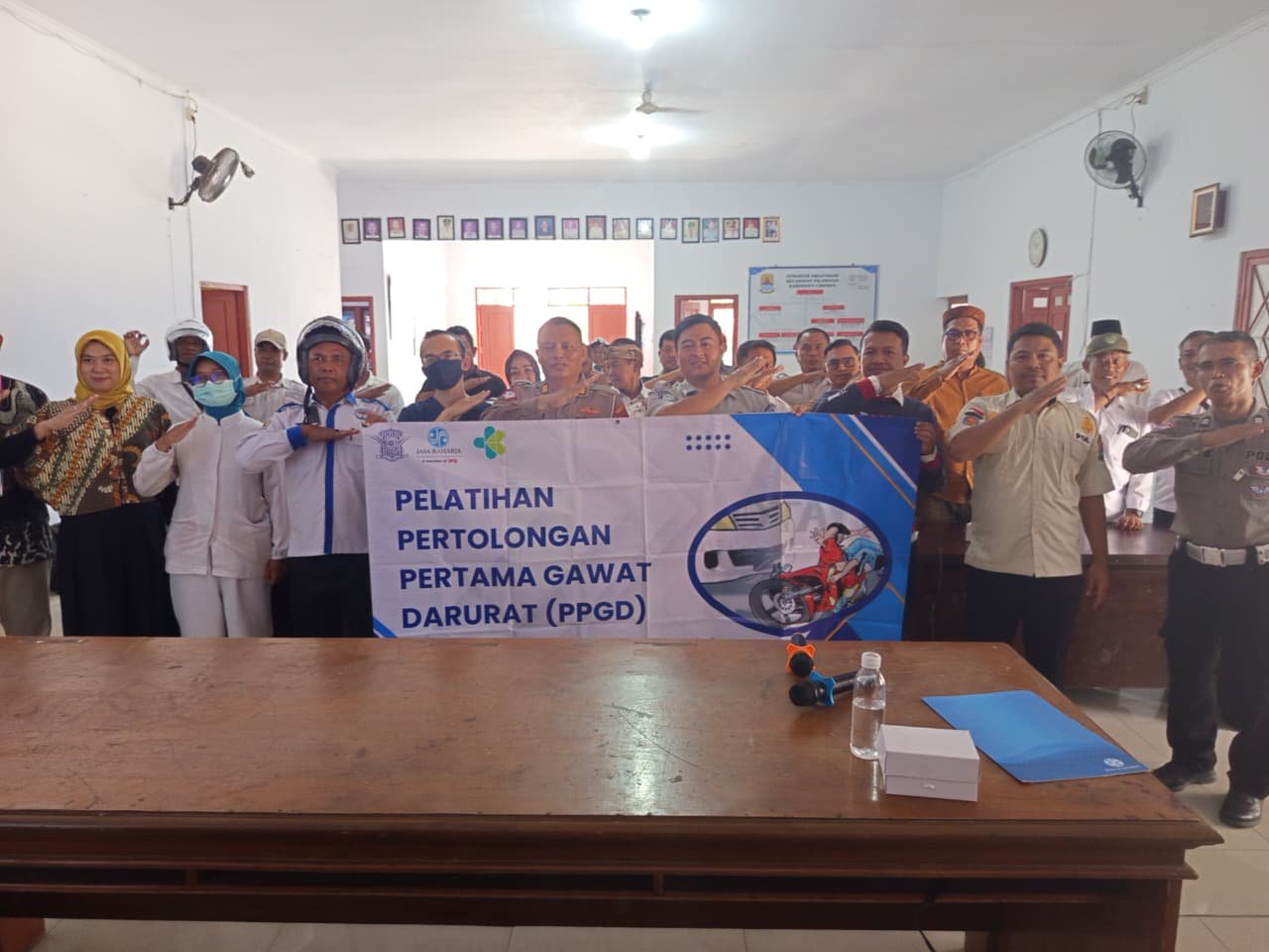 Tingkatkan Kesiapsiagaan, Jasa Raharja Cabang Cirebon Gelar Pelatihan Pertolongan Pertama Gawat Darurat (PPGD) Di Kec Palimanan Kab Cirebon