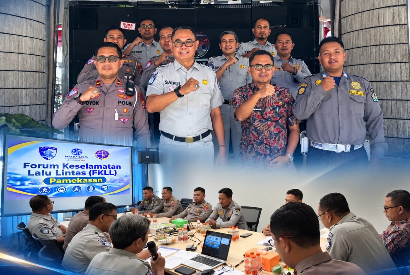 PT. Jasa Raharja (Persero) Cabang Pamekasan Mengadakan Kegiatan Rapat  Forum Lalu Lintas dan Angkutan Jalan
