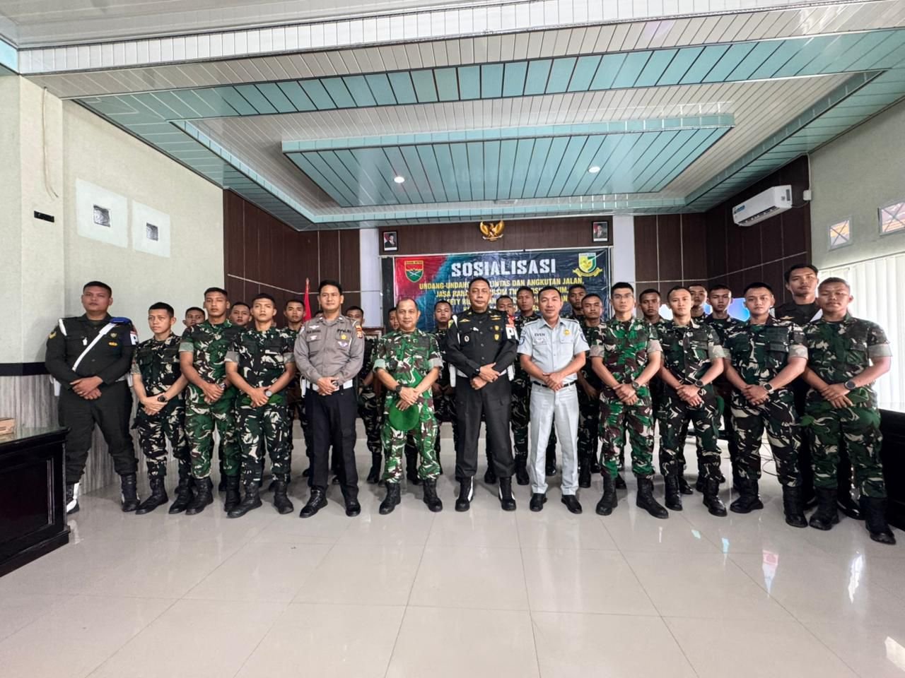 Jasa Raharja Hadiri Sosialisasi Keselamatan Berlalu Lintas di Subdenpom Persiapan Manna