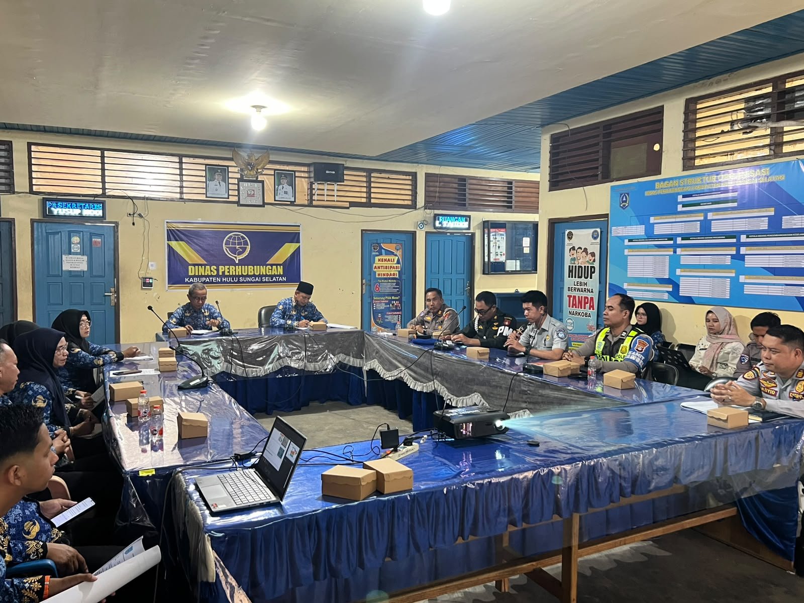 Jasa Raharja Hadiri Rapat Monitoring PKB Bersama FLLAJ HSS, Dukung Pencegahan Kecelakaan Akibat ODOL