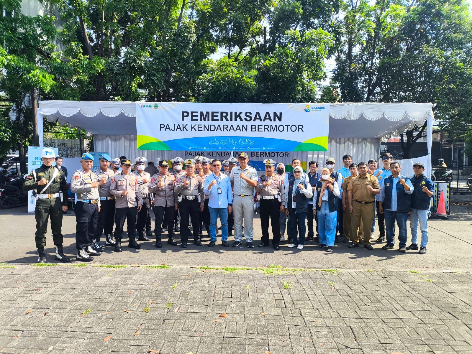 Jasa Raharja Bandung Hadirkan Layanan Kesehatan Gratis dan Kampanye Keselamatan Berlalu Lintas di Operasi Gabungan PKB dan SW Samsat Soekarno Hatta