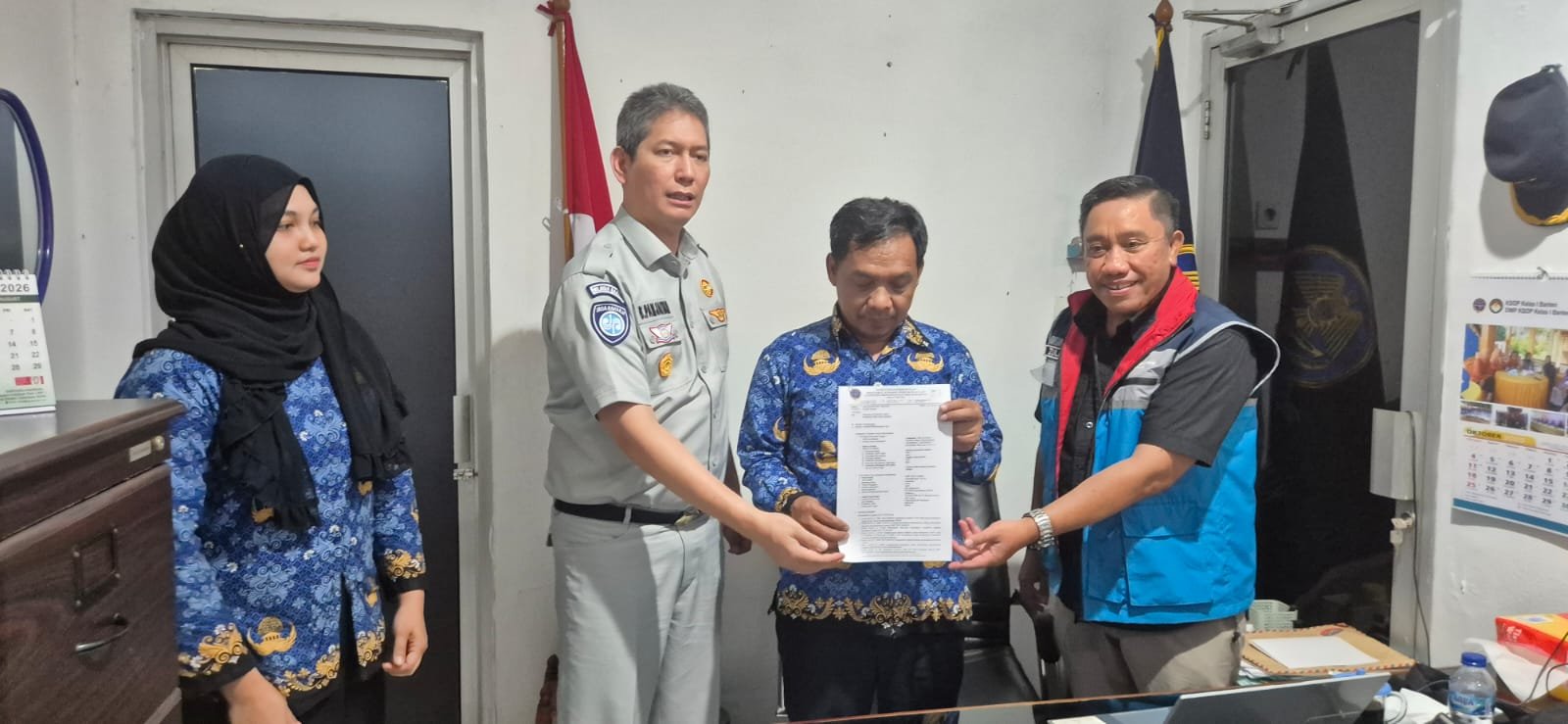Jasa Raharja Kanwil Banten Perkuat Kolaborasi dengan KSOP Kelas I Banten Data Manifest Penumpang KMP Batumandi untuk Percepatan Pelayanan Santunan